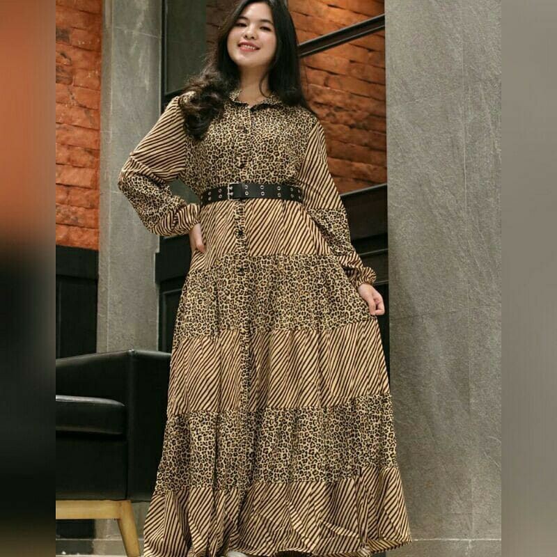 Gamis rayon gamis leopard gamis macan tutul gamis premium gamis katun