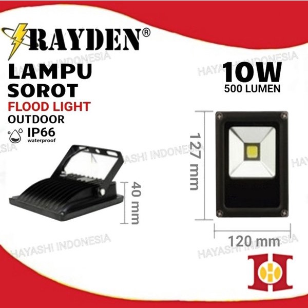 Lampu Sorot Flood Light LED 10 20 Watt 10W 20W Putih Kuning Waterproof