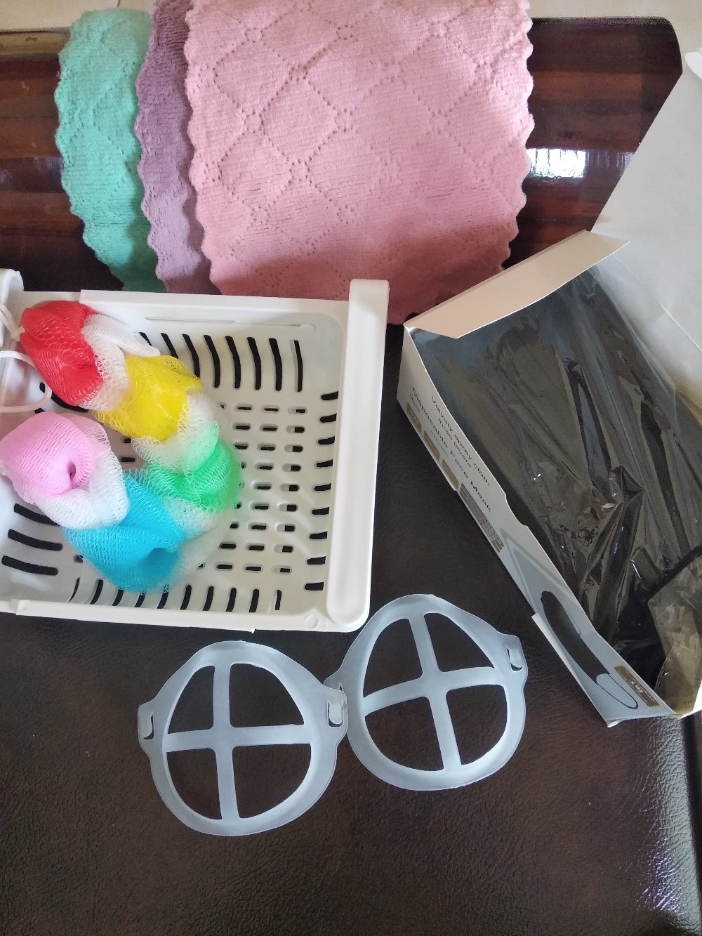 (hoko) Spon Mandi Spiral Panjang / Spons Mandi Bahan Nilon Panjang / Sponge Mandi Kepang