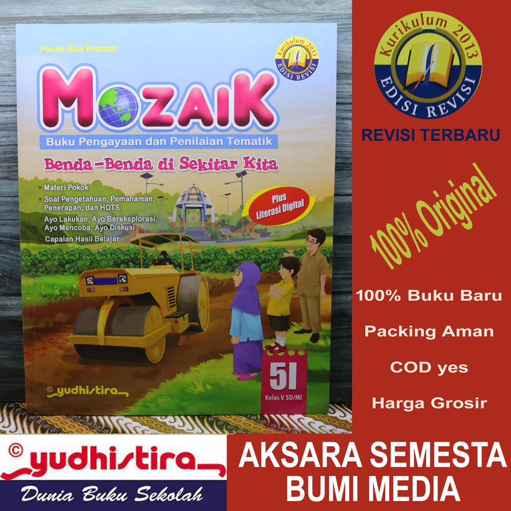 MOZAIK Tematik Kelas 5I SD/MI Revisi Terbaru YUDHISTIRA Original