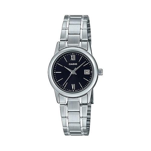 Casio General LTP-V002D-1B / LTP-V002D-4B 2B3 Jam Tangan Wanita  Rantai Stainless Steel Silver