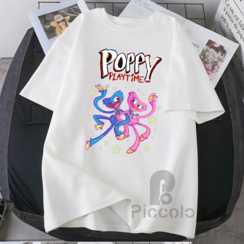 baju kaos anak huggy wuggy Poppy bahan premium