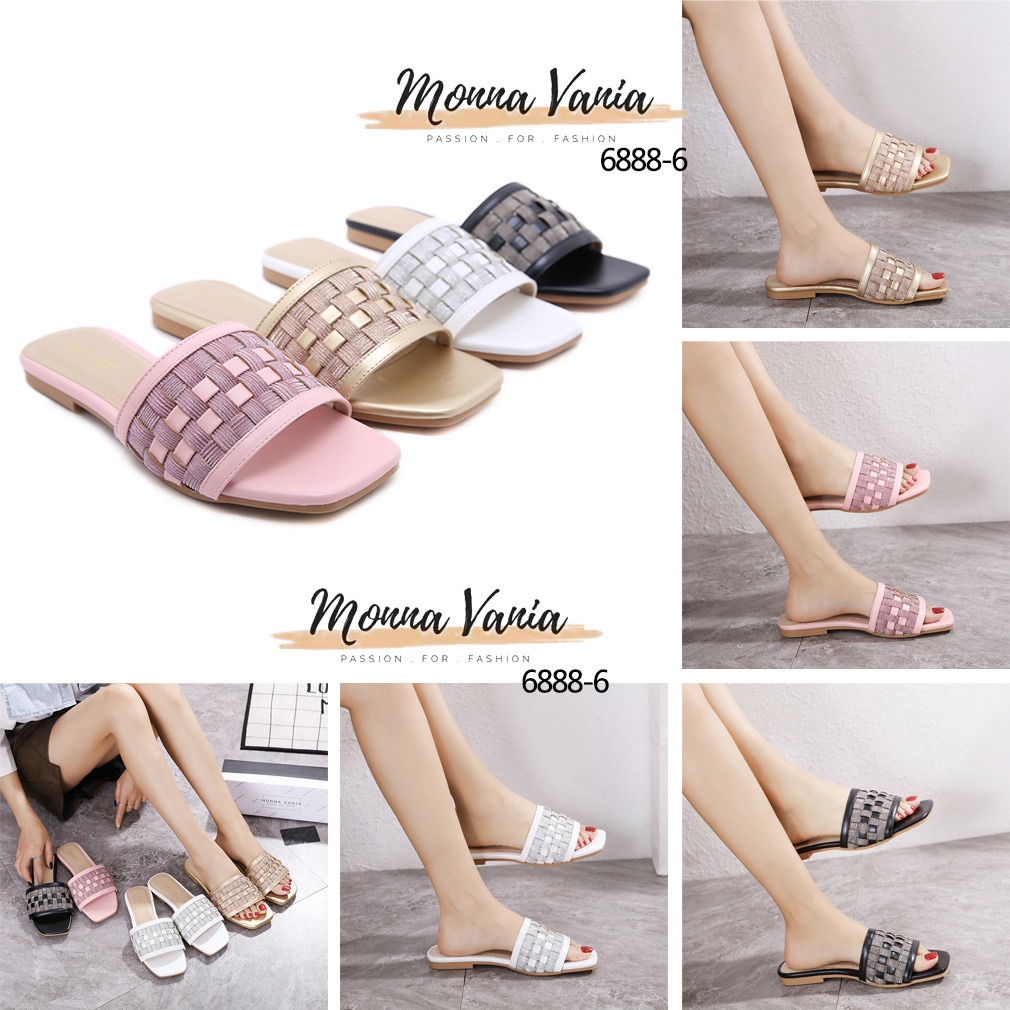 Monna Vania Slide Sandals  #6888-6