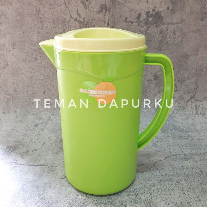 Kan Air / Teko Minuman Plastik Hijau (KBK 3011) - Golden Sunkist