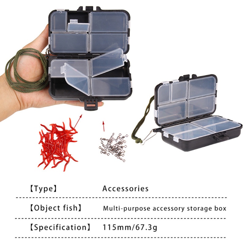 Matahari 9kompartemen Kotak Umpan Pancing Penyimpanan Untuk Case Fishing Tackle Storage Tray Hooks Organizer Tahan Air Lure Box