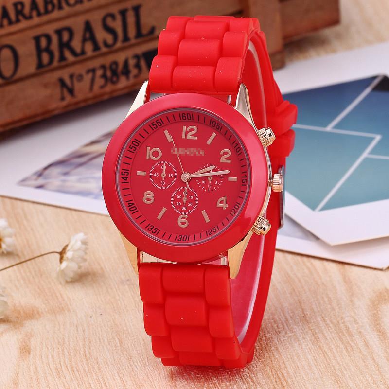 OSM JKT J5006 Jam Tangan / Arloji / Jam Fashion Wanita Pria / Quartz Watch Unisex / Watch-Merah
