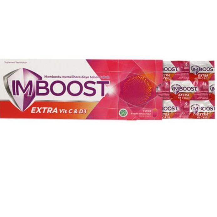Imboost Extra Vitamin C &amp; D3 / Daya Tahan Tubuh / Suplemen Kesehatan / Vitamin