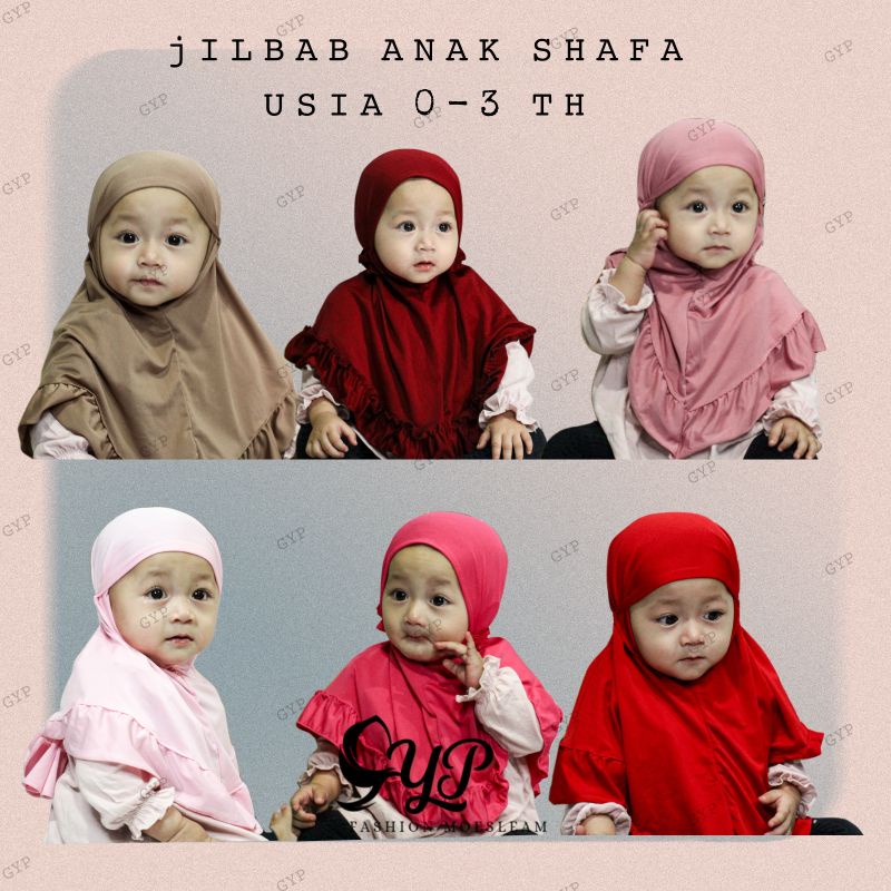 Jilbab Anak bayi Shafa 0-3th / HIJAB BABY