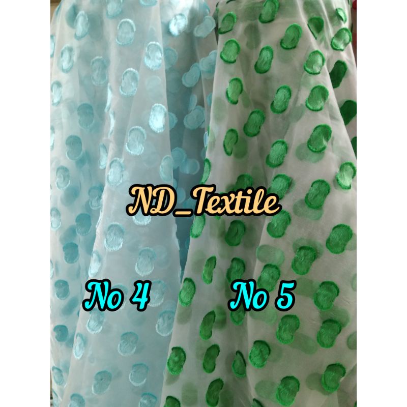 Kain ORGANZA DOT/Harga Tertera 1/2(0.5