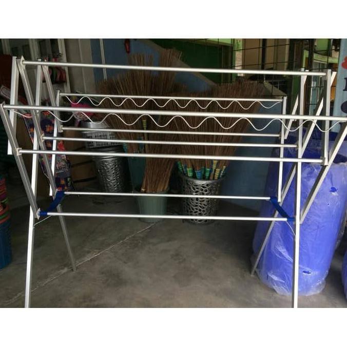 Jemuran Pakaian Aluminium 1,5M Jemuran Baju Aluminium Elysapaulashop