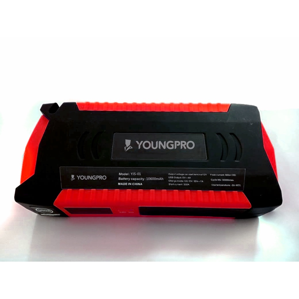 BERGARANSI!! YOUNGPRO  Multifunction Car Jump Starter Real 12000mAh Car Jumper YJS01