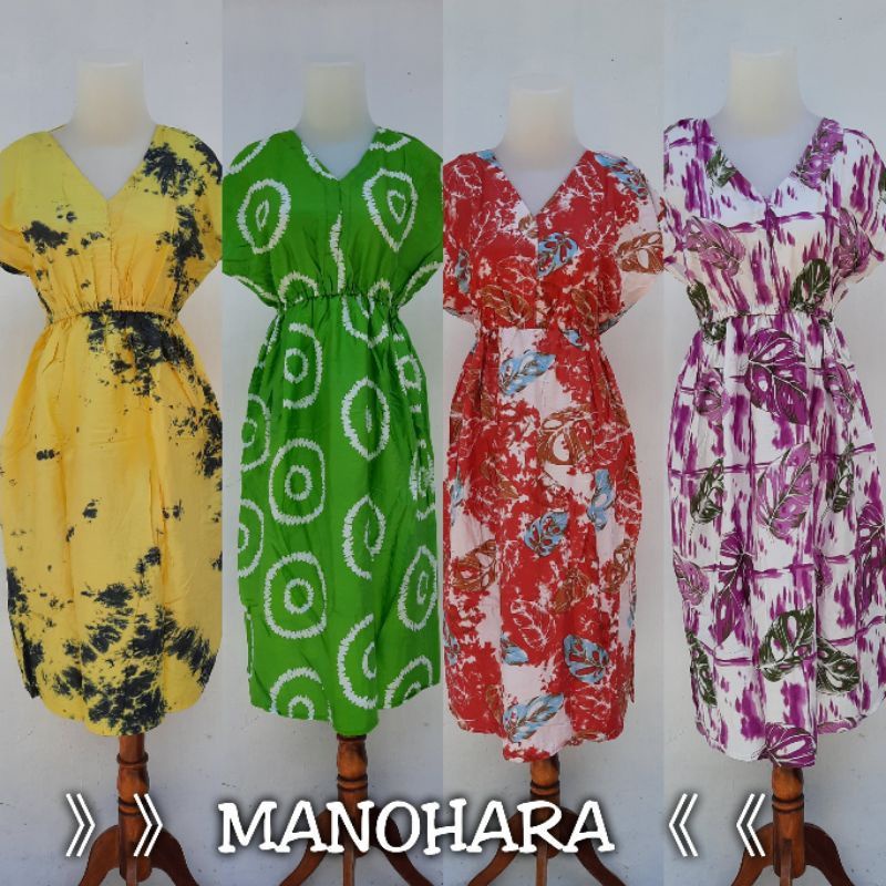 Daster Manohara Bali Pekalongan tie dye bunga promo Grosir Gudang Depok