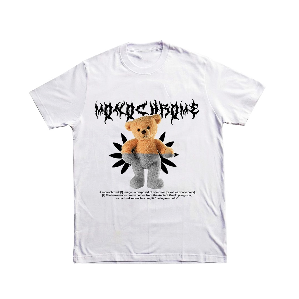 TSHIRT MONOCHROME BEAR SERIES TERLARIS