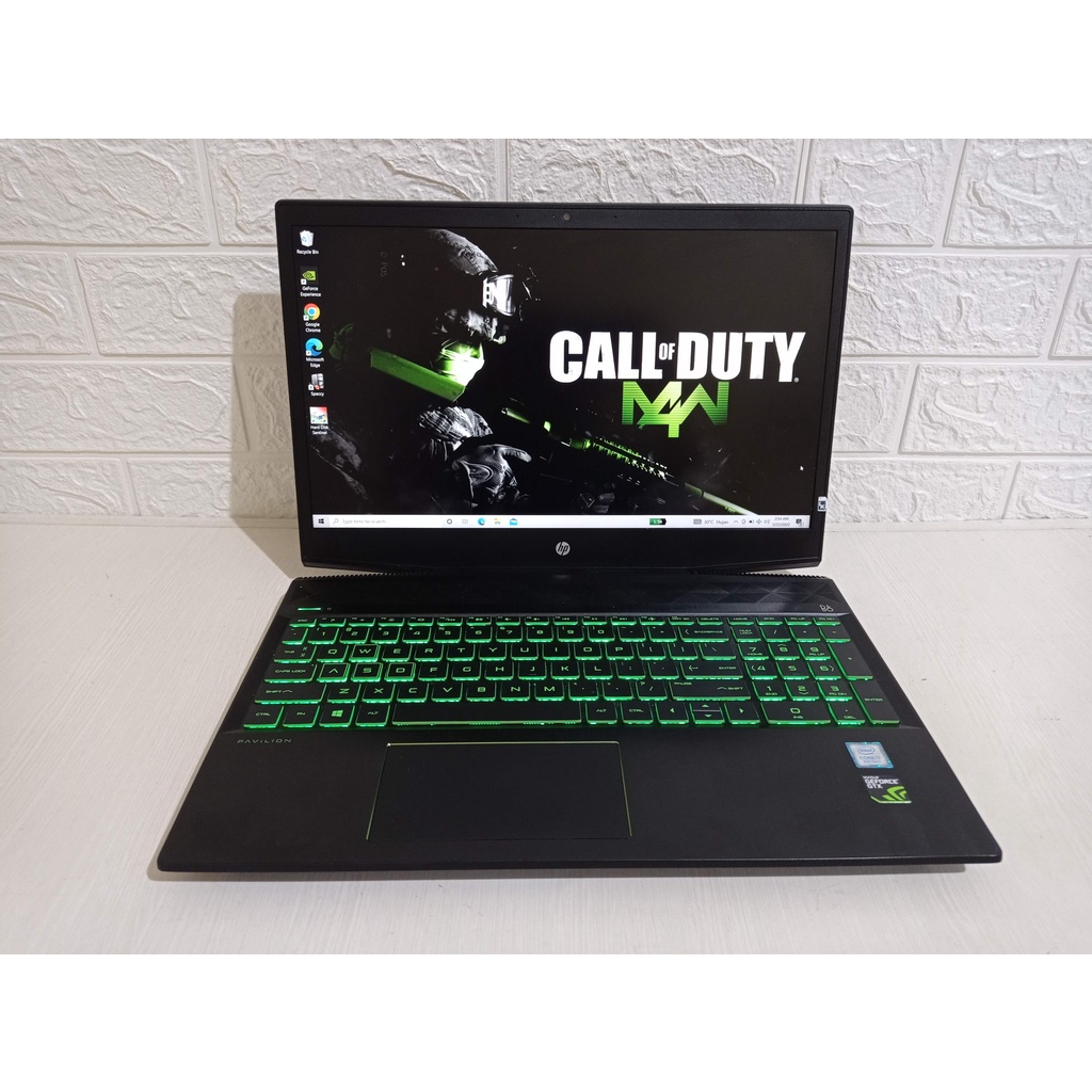 HP Pavilion 15 Gaming Core i7 Gen 8 RAM 16GB SSD 512GB VGA Nvidia GTX 1050 Laptop Second Gaming Beka