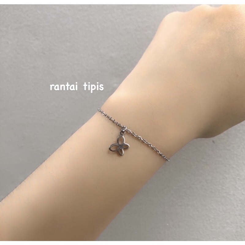 Gelang Ala Korea Anti Karat &amp; Anti Air Stainless Steel COD