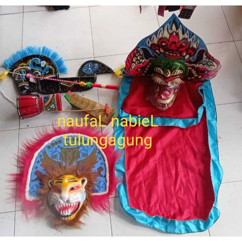 barongan spon topeng reog ponorogo kuda lumping nong ning jimbe