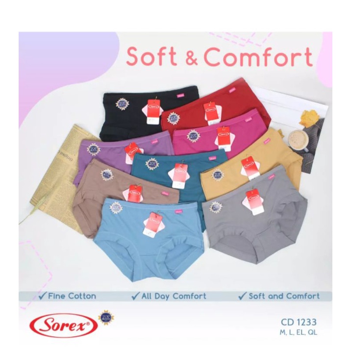 Celana dalam Sorex Wanita Dewasa Sorex 1233 |  Karet pinggang Fine &amp; Comfort