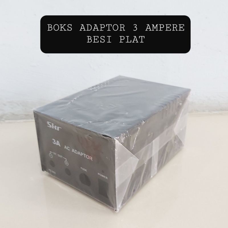 BOKS ADAPTOR 3 AMPERE BOX BESI PLAT SKR