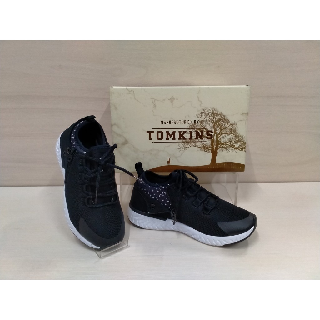 TOMKINS SEPATU LLORONA 074796 HITAM-PUTIH / 8994906074796 / SEPATU WANITA / SEPATU SEKOLAH