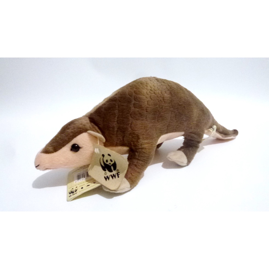 Boneka Pangolin WWF Wild Animals Plush Doll Original
