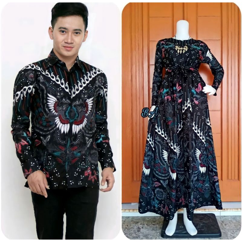 Maura Couple (COD) - Sania Ruffle Batik Couple ori Ndoro jowi DNT Garansi Termurah