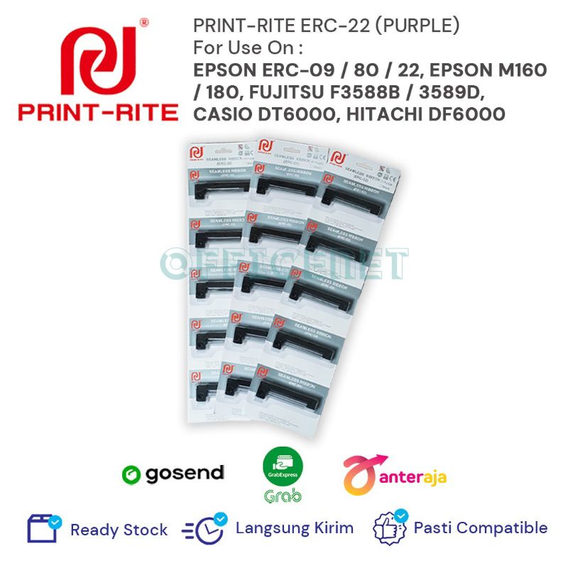 PRINT RITE ERC-22 (PURPLE) untuk EPSON