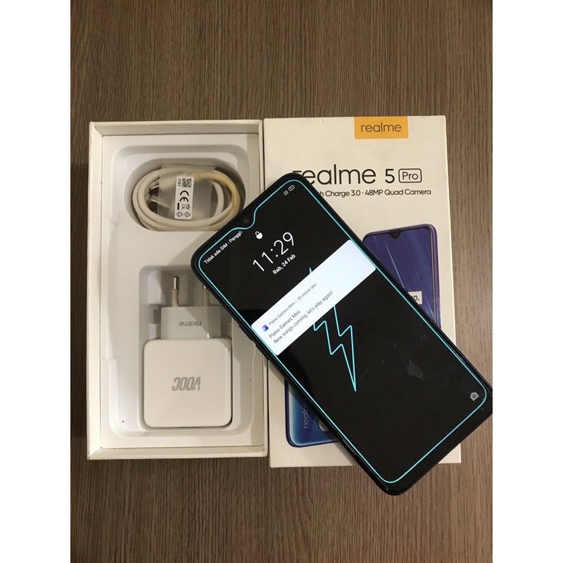 Jual HP Handphone Bekas Realme 5 Pro 8/128 Fullset Ori HP second Seken Berkualitas