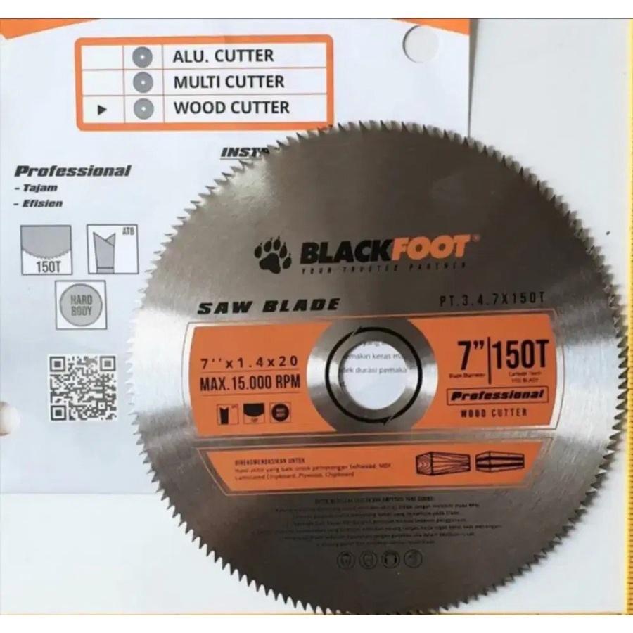 MATA POTONG GERGAJI KAYU 7 X 150 T HALUS CIRCLE SAW GIGI