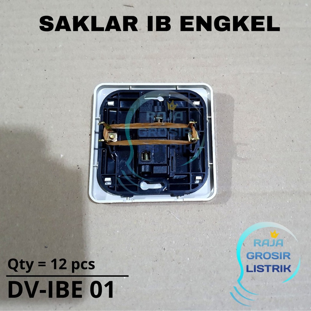 Dutron Saklar Engkel DV IBE 01 Single Inbow Saklar Tunggal Single Tanam IB