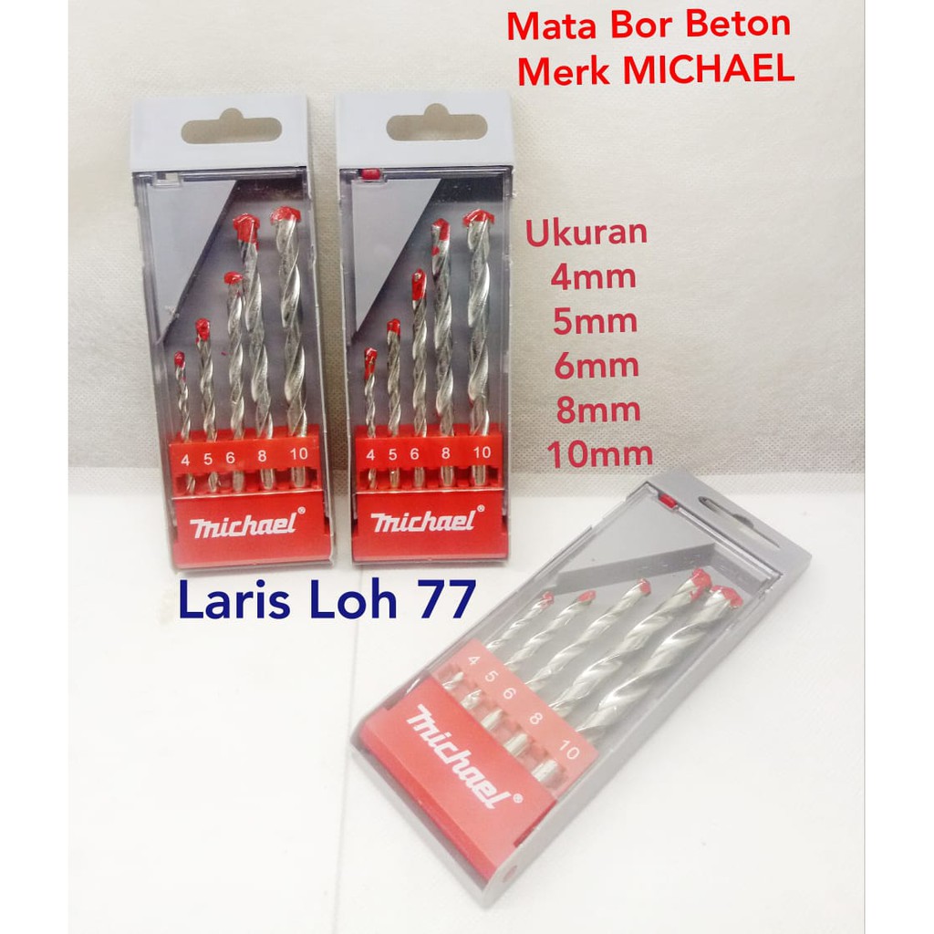 Mata Bor Beton Set 5 Pcs Michael - Mata Bor Beton 1 Set - Mata Bor Beton Set - MATA BOR BETON MURAH