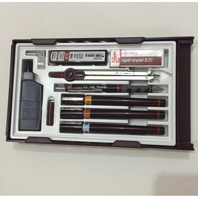 

Rotring college set Isograph 0.2 / 0,4/ 0,6