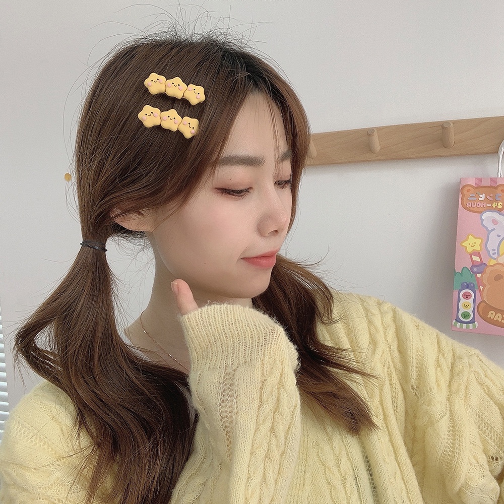 Women Korean INS Style Hair Clip / Girls Carton Star Hairpin