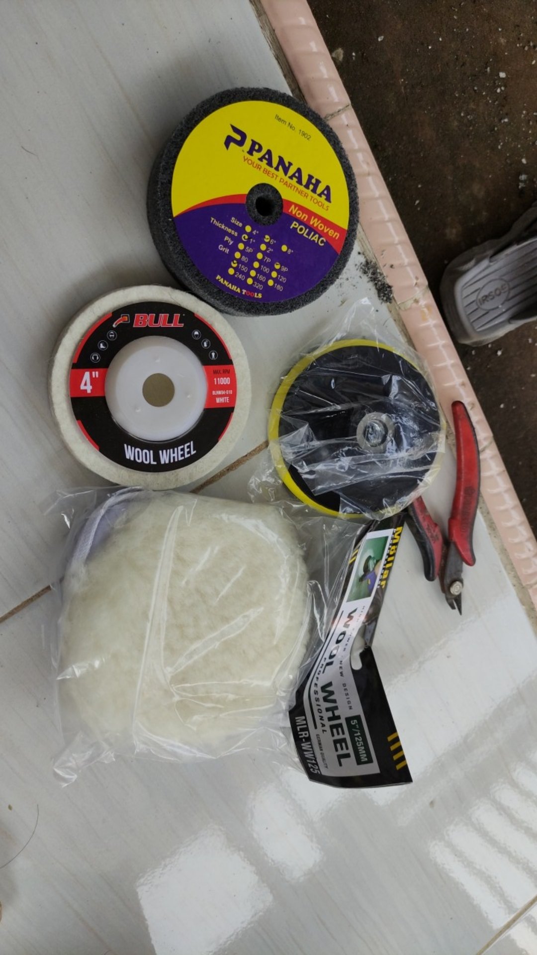 Mollar Bulu Poles Wool 5 Inch - Polisher Polish Woll Mobil