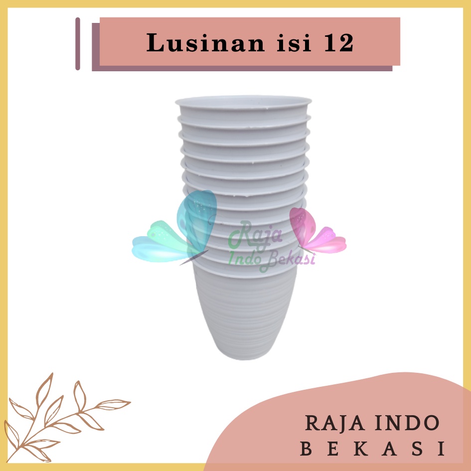 LUSINAN Pot Tawon Pirus 10 Putih Pot Tawon Tirus 10 Cm Grosir Pot Tinggi Putih Tanaman Lidah Mertua