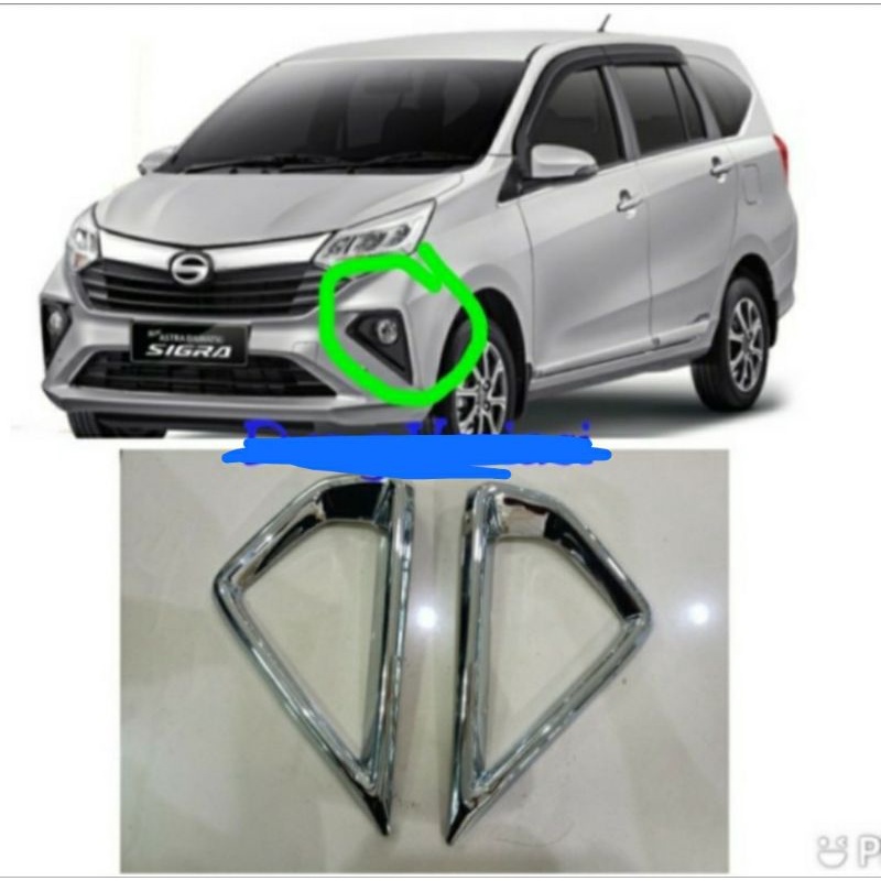 Cover Foglamp Ring Foglamp Sigra 2019-2020-2021-2022-2023-2024 Chrome