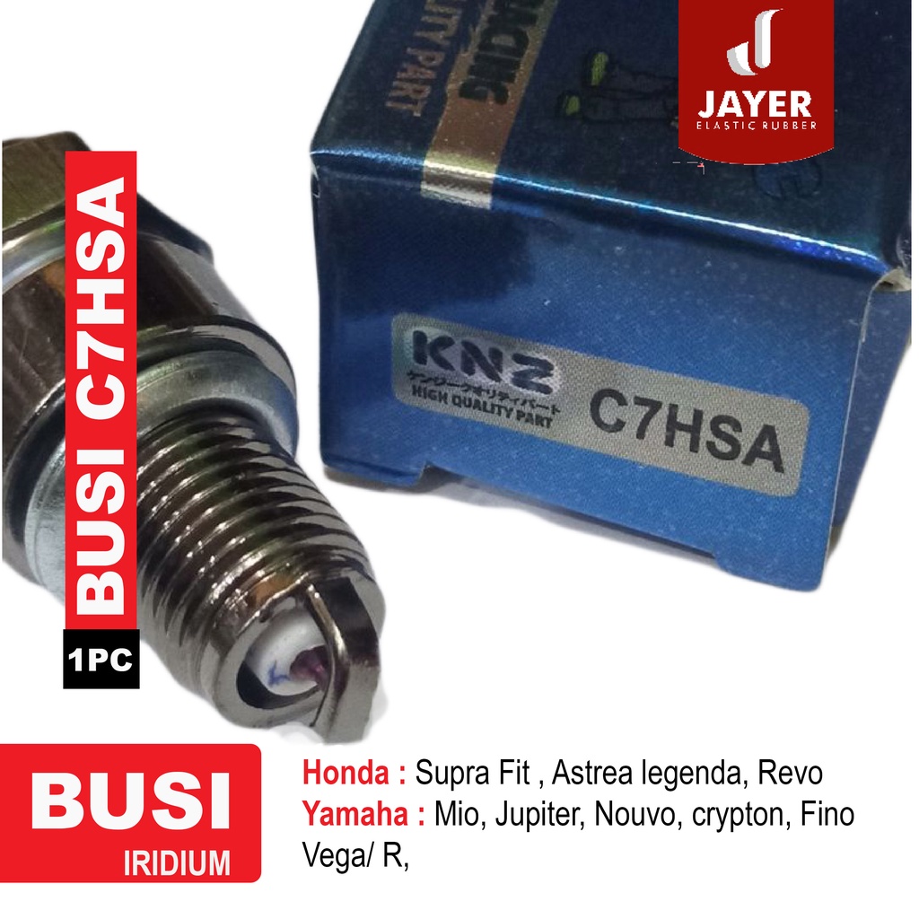 Busi Motor Iridium Spark Plug  KNZ C7HSA/ BUSI MOTOR HONDA SUPRA FIT, Yamaha NOUVO FINO VEGA / R