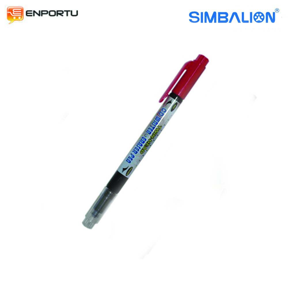 

SIMBALION CD Writer & Eraser #881 Merah - Spidol Untuk CD