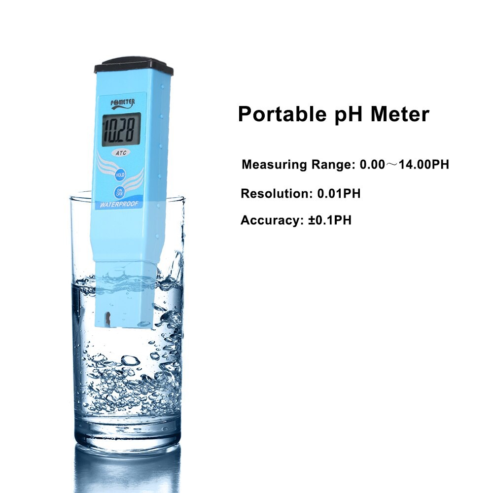 IMPORT " Digital LCD Water Quality Test Meter Portable PH Meter Waterproof pH Tester Water Quality