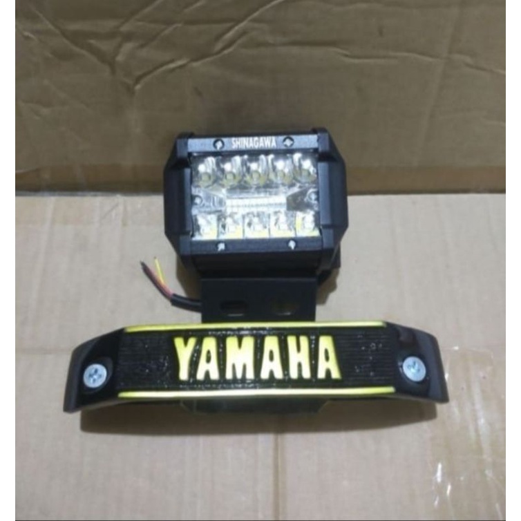Lampu Tembak Lampu LED 20 Mata Plus Dudukan Breket LED Plus Kumis Yamaha RX-King Rx-S RX-K Byson