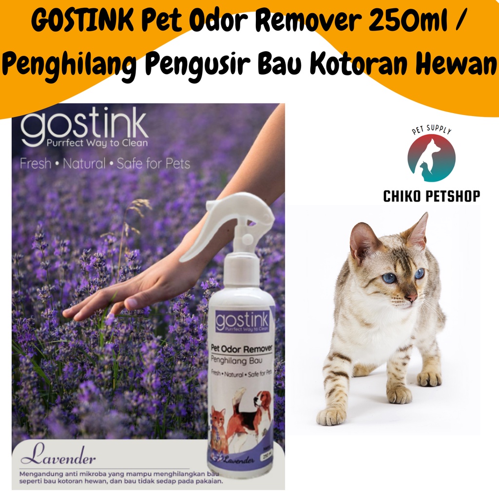 GOSTINK Pet Odor Remover 250ml Penghilang Pengusir Bau Kotoran Hewan