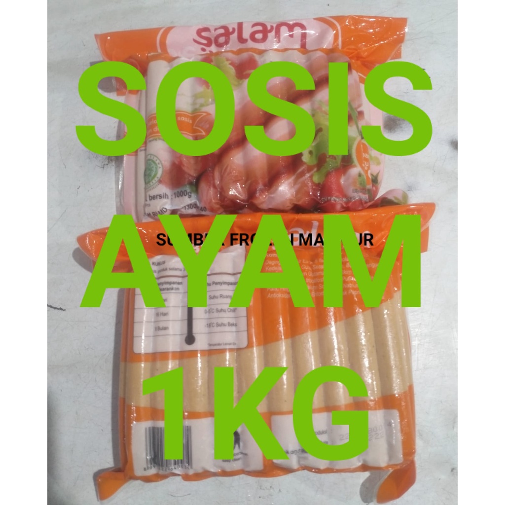 

sosis ayam 1000 salam sumber frozen makmur