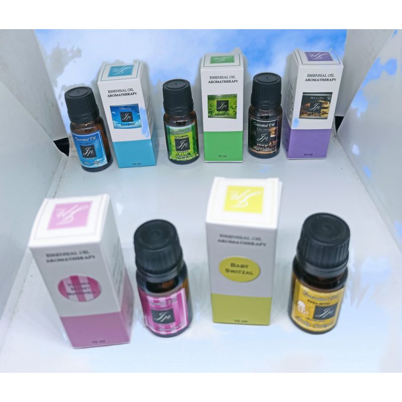 (STRONG) MINYAK ESENSIAL OIL AROMATERAPI 10 ML HUMIDIFIER DIFFUSER FREE BOX KEMASAN