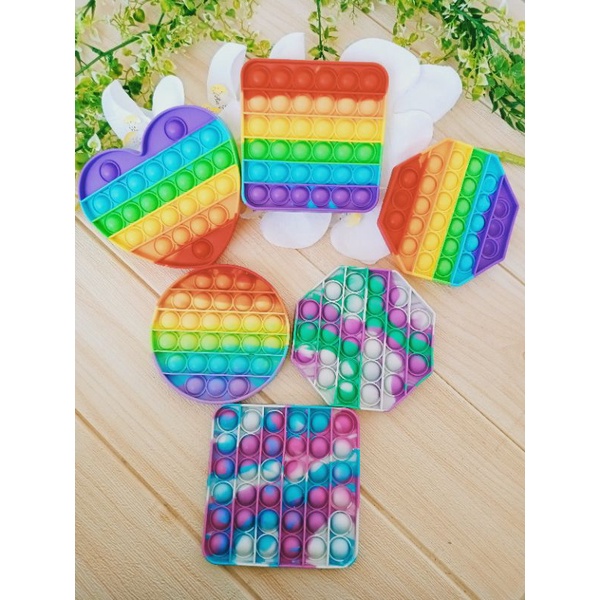 Pop It Grosir langsung kirim / pop It rainbow murah / Mainan anak / pop it besar 14cm n/ pop it viral / popit rainbow / pop it / pop / mainan anak edukasi-2