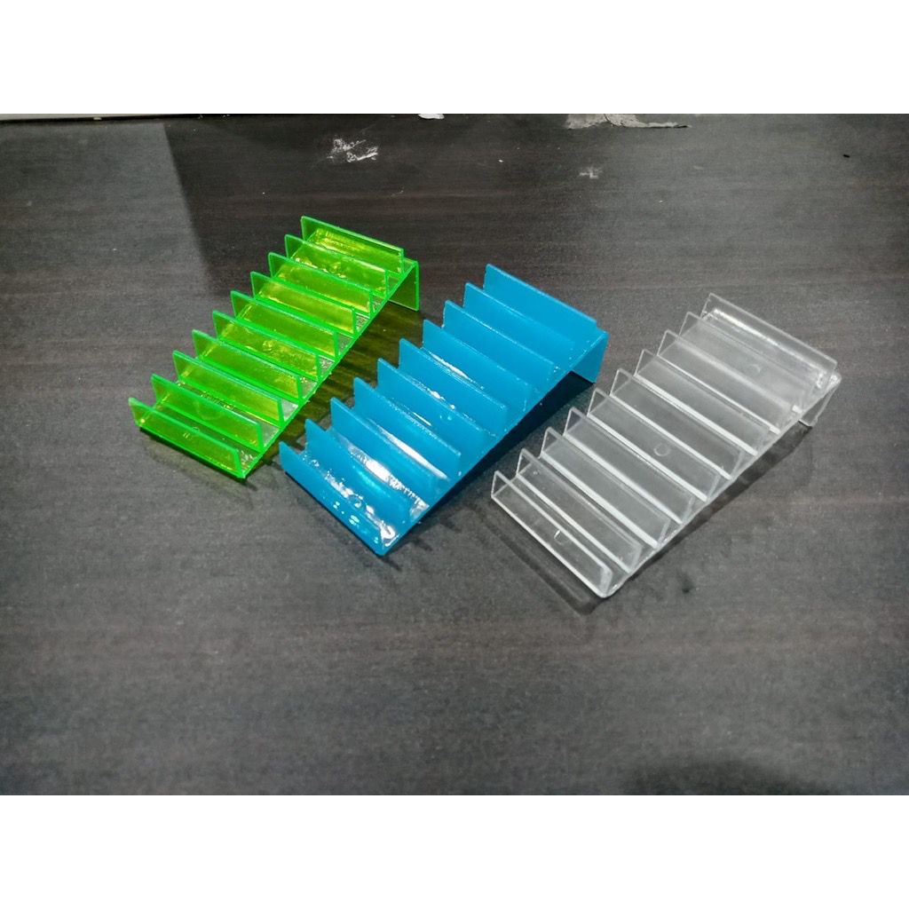 Tempat Kartu Perdana 4,7 x 11 Cm Akrilik Perdana Display Dudukan Kartu Voucher