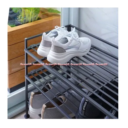 Masterspace Shoes Rack 3tier Rak Sepatu 3tingkat Master Space 3susun Tempat Sepatu Sendal Agar Lebih Rapi Bahan Besi