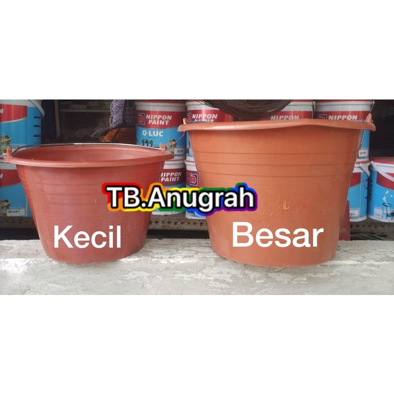 Ember Plastik OREN Ember Cor Anti Pecah Ember Bangunan Kecil Besar EMBER COR BESAR EMBER COR KECIL