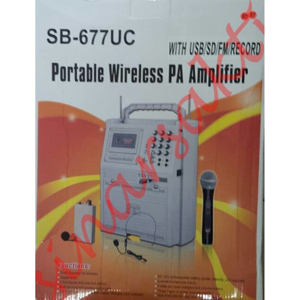 Jual Portable wireless meeting soundbest SB 677 UC   Toa Wireless   Limited