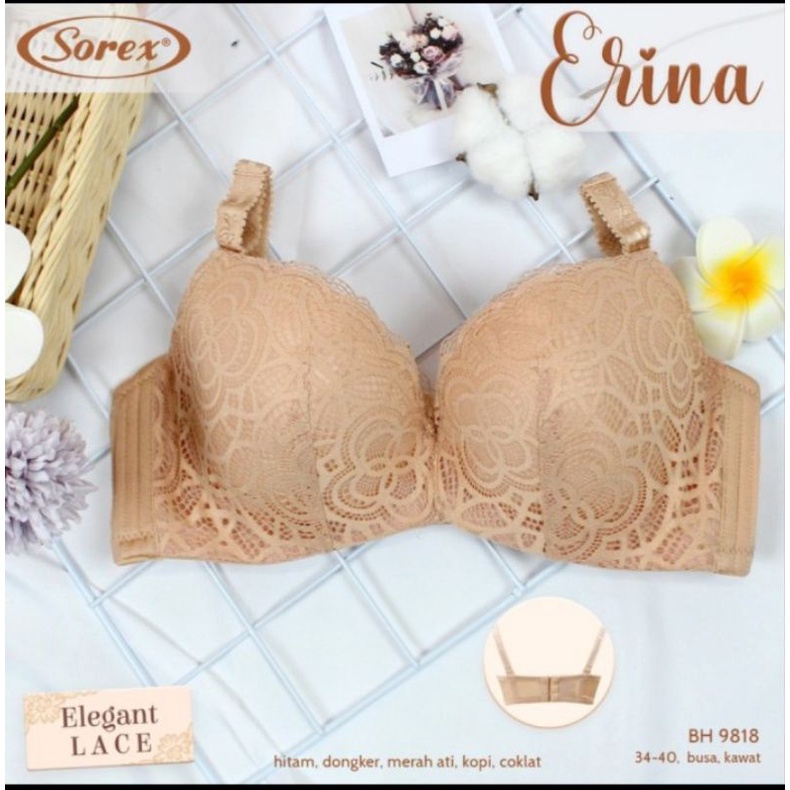 Bra bh Sorex 9818 renda brukat kawat