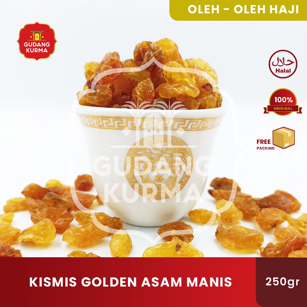 

Kismis Golden Raisin Kismis Asam Manis 250gr | 500gr | 1kg Anggur Kering Oleh Oleh Haji Umroh
