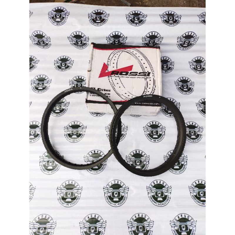Ring plek lingkaran Velg Rossi Depan 18X185 belakang R17x215 SEPASANG 1set 2 pcs